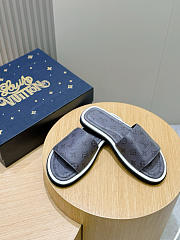 LV Monogram Pattern Sandals Grey - 3