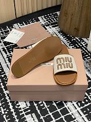 Miumiu 25 Mesh Slippers Brown - 4