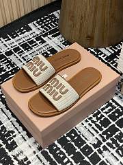 Miumiu 25 Mesh Slippers Brown - 2