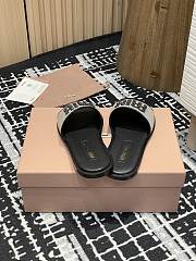 Miumiu 25 Mesh Slippers Black - 5