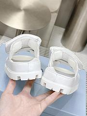 Prada Nappa Leather Slides in White - 6