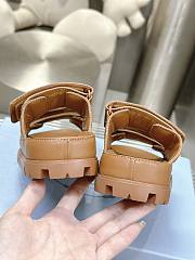 Prada Nappa Leather Slides in Brown - 4