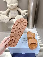 Prada Nappa Leather Slides in Brown Gold - 5