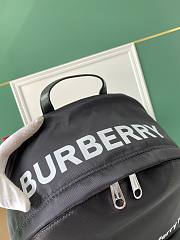 Burberry Horseferry And Logo Backpack Black Size 30x14x42CM - 3