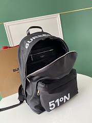 Burberry Horseferry And Logo Backpack Black Size 30x14x42CM - 2