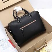 Burberry House Check Top Handle Black Bag Size 37x9x27CM - 4