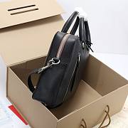 Burberry House Check Top Handle Black Bag Size 37x9x27CM - 6