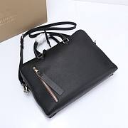 Burberry House Check Top Handle Black Bag Size 37x9x27CM - 3