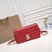 Burberry Lola Crossbody Bag Red Size 23x13x7CM - 5