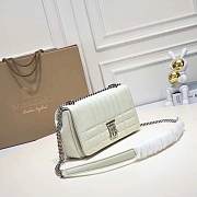 Burberry Lola Crossbody Bag Silver Black Size 23x13x7CM - 2