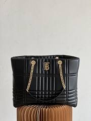 Burberry Lola Exploded Check Quilt Black Tote 36x10x30CM - 6