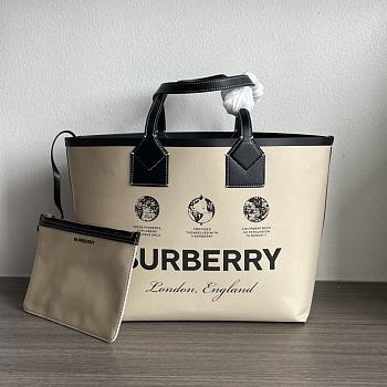 Burberry London SM HERITAGE TOTE 35x27x11CM