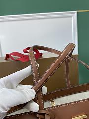 Burberry Motif Medium Tote  Brown Size 34x15x29CM - 4