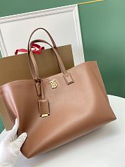 Burberry Motif Medium Tote  Brown Size 34x15x29CM - 2