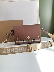 Burberry Note Crossbody Bag Brown Size 25x8x18CM - 4