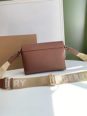 Burberry Note Crossbody Bag Brown Size 25x8x18CM - 5