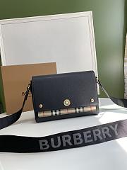 Burberry Note Crossbody Bag Black Size 25x8x18CM - 1