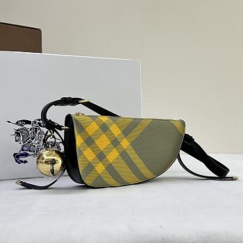 Burberry Sling Shield Bag Yellow Size 26x5x13CM