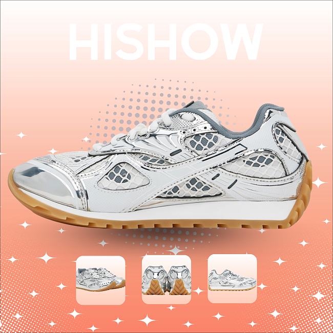 Bottega Veneta Orbit Silver White 741357V2X401425 - 1