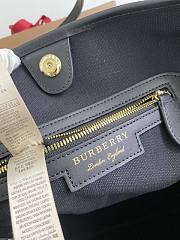 Burberry Striped Tote Black Bag Size 28x26CM - 2