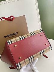 Burberry Striped Tote Red Bag Size 28x26CM - 6