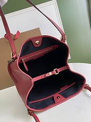 Burberry Striped Tote Red Bag Size 28x26CM - 5