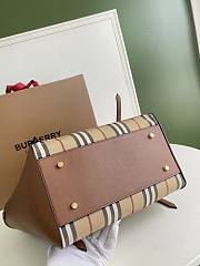 Burberry Striped Tote Brown Bag Size 28x26CM - 6