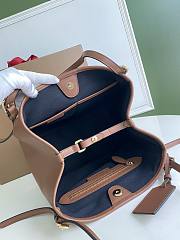 Burberry Striped Tote Brown Bag Size 28x26CM - 3