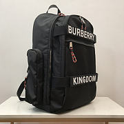 Burberry Vintage Check Panel Nevis Black Backpack 30x20x49CM - 5
