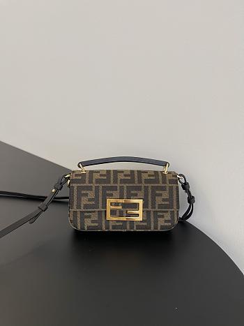 Fendi Baguette Mini Brown Bag Size 20x5x13cm