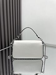 Fendi Baguette Mini Cuoio Romano White 20x5x13cm - 5