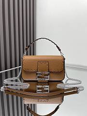 Fendi Baguette Mini Cuoio Romano Brown 20x5x13cm - 3