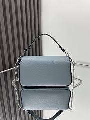 Fendi Baguette Mini Cuoio Romano Blue 20x5x13cm - 2