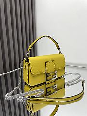 Fendi Baguette Mini Cuoio Romano Yellow 20x5x13cm - 6