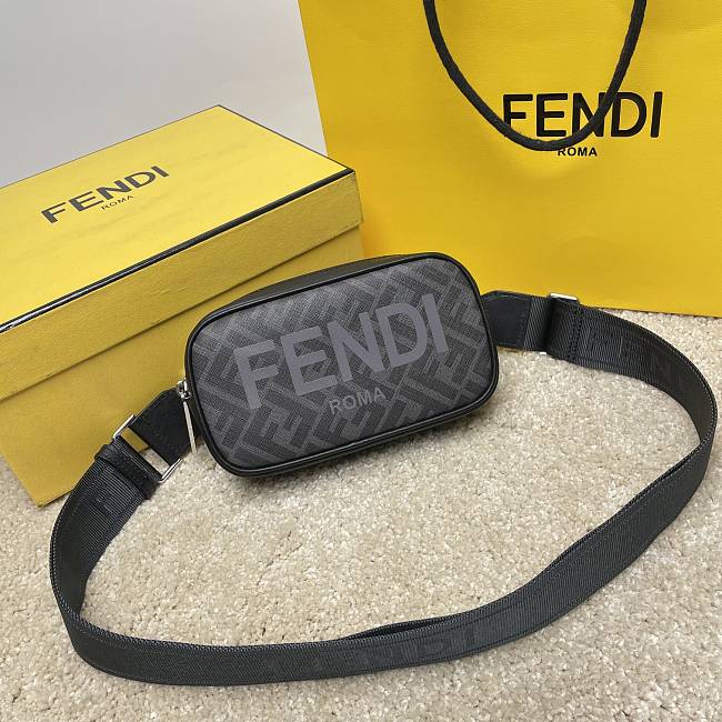 Fendi Black Zucca Canvas Size 19x4x11cm - 1