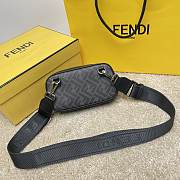 Fendi Black Zucca Canvas Size 19x4x11cm - 3