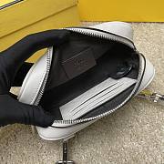 Fendi White Zucca Canvas Size 19x4x11cm - 5