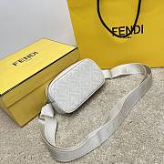 Fendi White Zucca Canvas Size 19x4x11cm - 4