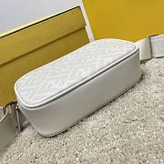 Fendi White Zucca Canvas Size 19x4x11cm - 2
