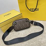 Fendi Brown Zucca Canvas Size 19x4x11cm - 4