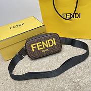 Fendi Brown Zucca Canvas Size 19x4x11cm - 3