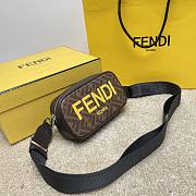 Fendi Brown Zucca Canvas Size 19x4x11cm - 2