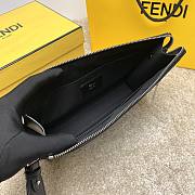 Fendi Black Cowhide Clutch Size 28x4x20cm - 6