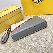 Fendi Grey Cowhide Clutch Size 28x4x20cm - 2