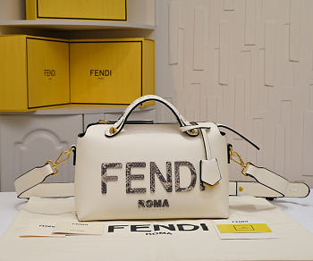 Fendi By The Way Medium White Bag Size 27x18CM