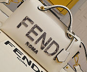 Fendi By The Way Medium White Bag Size 27x18CM - 5