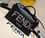 Fendi By The Way Medium Black Bag Size 27x18CM - 5