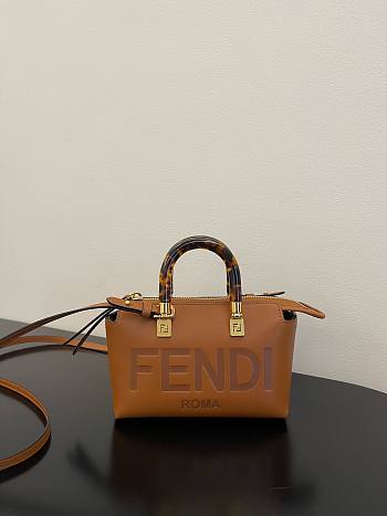 Fendi By The Way Mini  Leather Brown Size 20x9x12cm