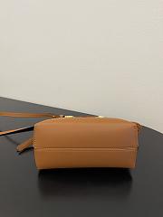 Fendi By The Way Mini  Leather Brown Size 20x9x12cm - 5