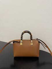 Fendi By The Way Mini  Leather Brown Size 20x9x12cm - 2